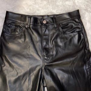 Levis faux leather straight leg pants
